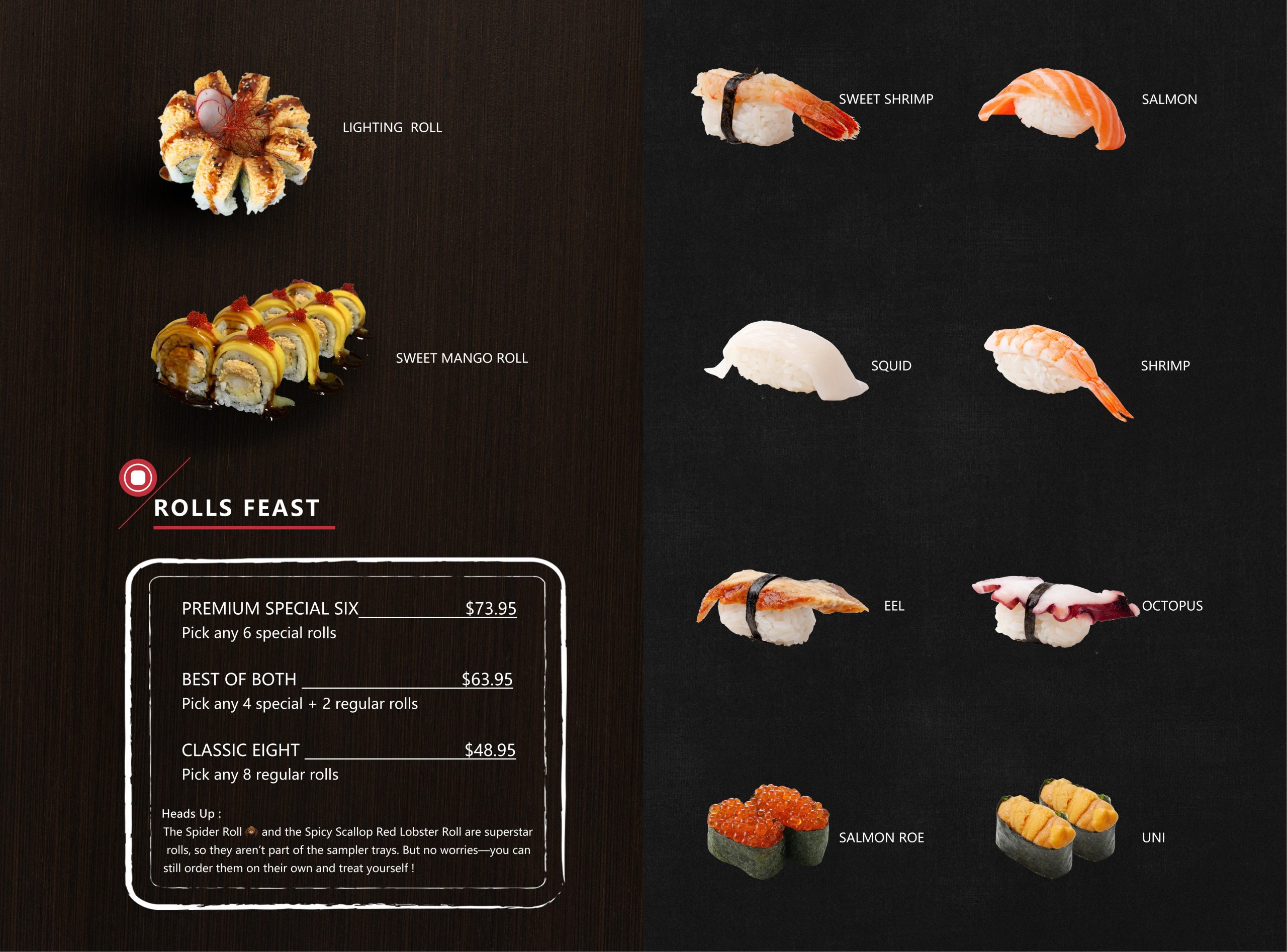 Restaurant menu 5, detailed description provided below