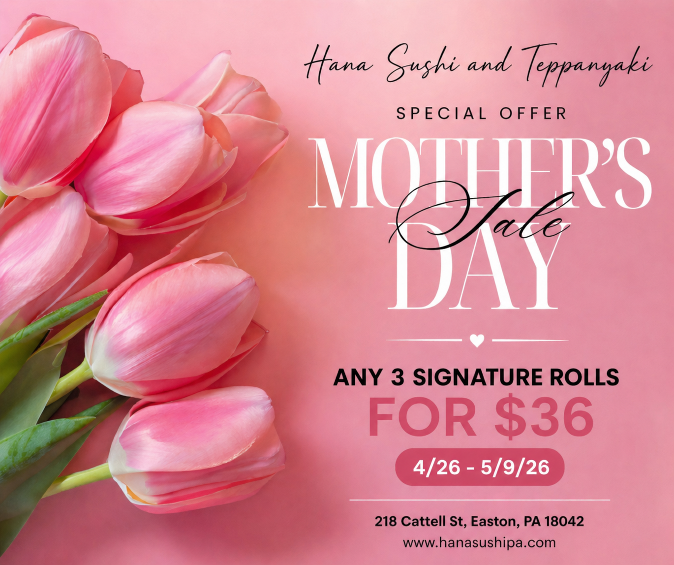 Any 3 Signature Rolls for just $36!
Limited-Time Offer: Valid until 5/9/26