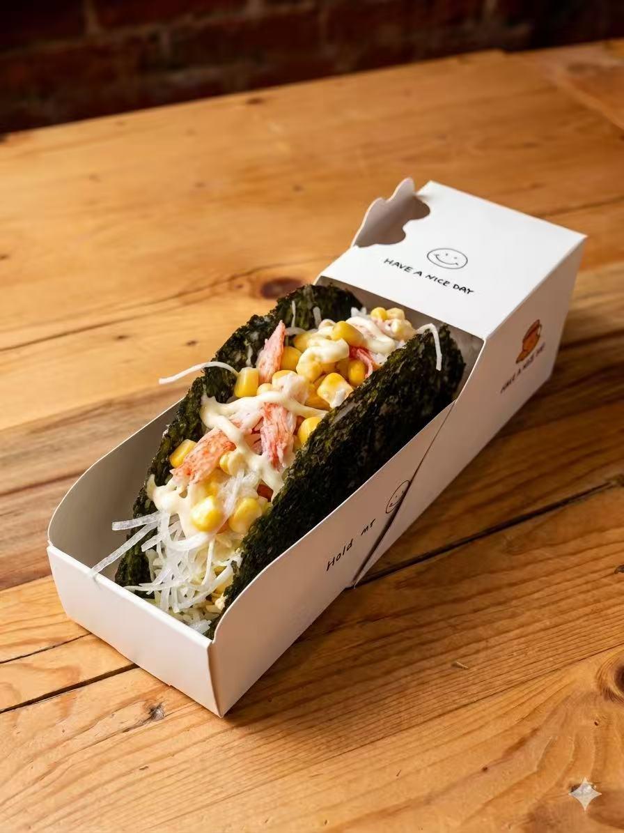 Kani & Corn Sushi Taco at Hannie Bite, Asian Restaurant in Philadelphia