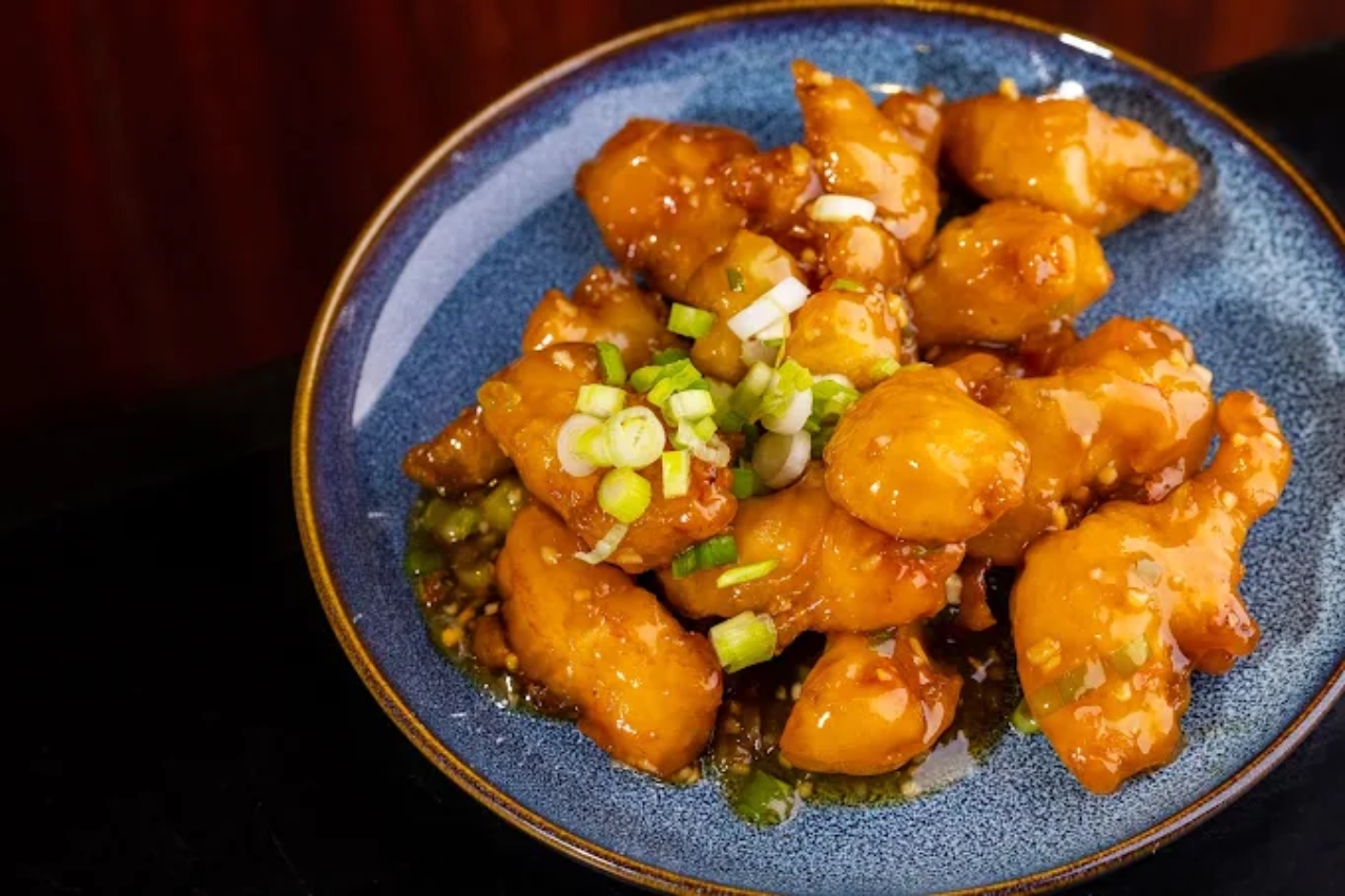 Orange Chicken at Happy Family, a Chinese Restaurant in Montebello