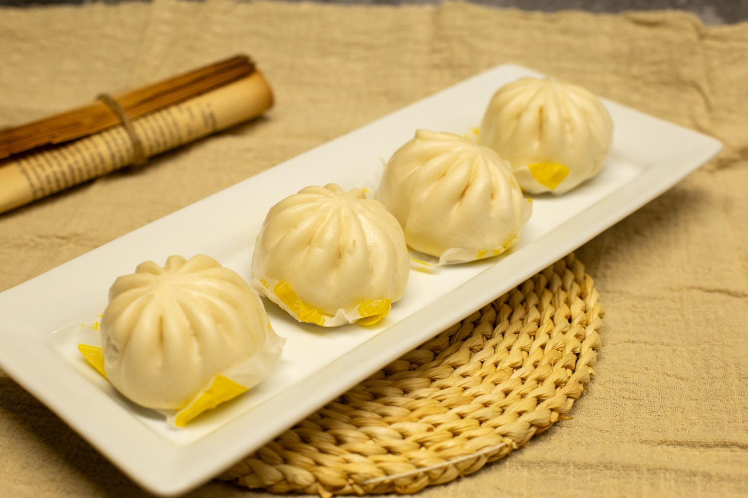Happy-Valley-Wok-Asian-Restaurant-Sweet-Cream-Bun-Happy-Valley Custard filling at Happy Valley Wok, a Asian Restaurant in Happy Valley