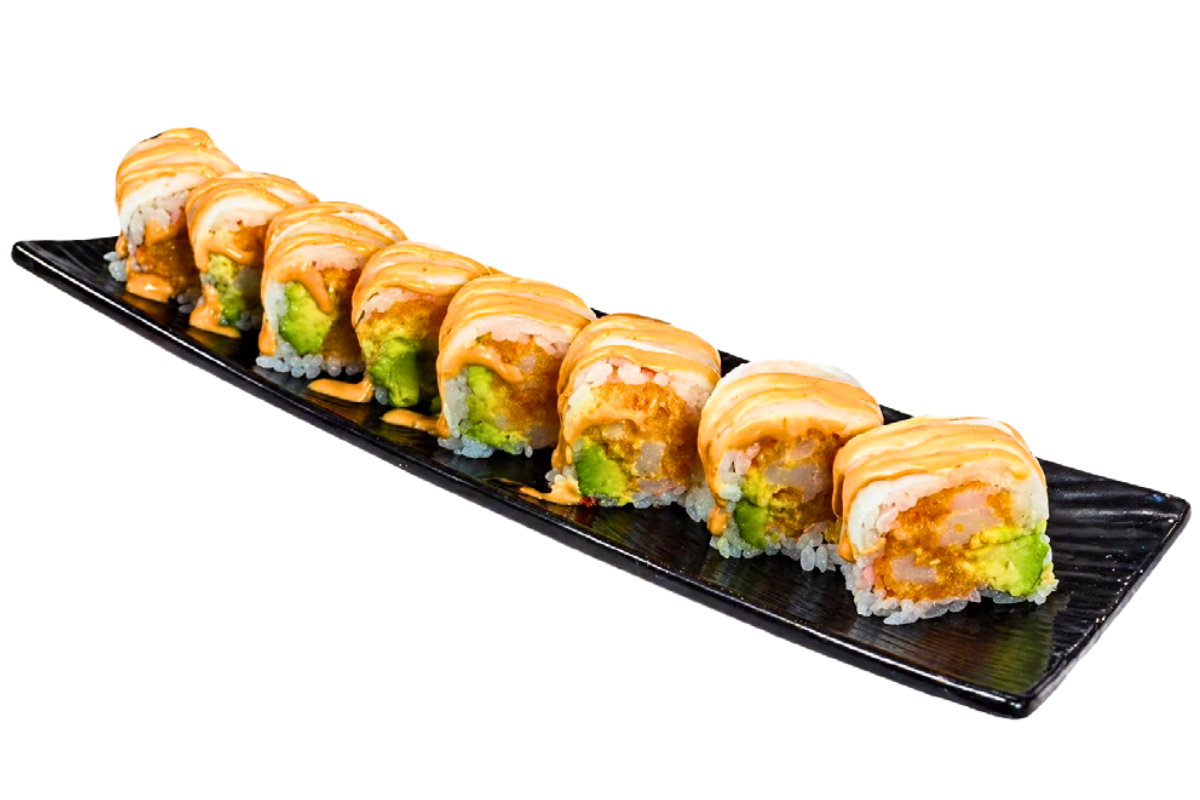 Spicy shrimp avocado sushi roll at Haru, a Japanese Restaurant in MIDDLETON