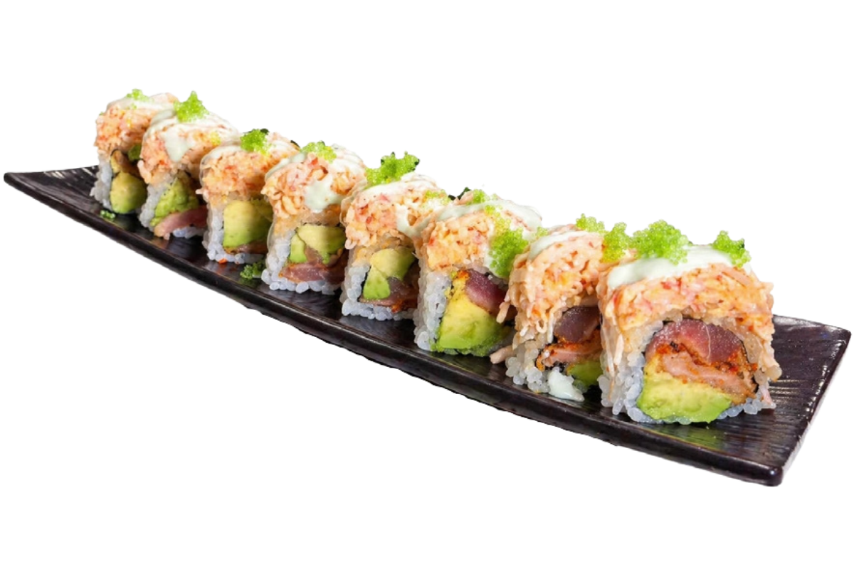 Tuna roll with crab salad and tobiko at Haru, a Japanese Restaurant in MIDDLETON