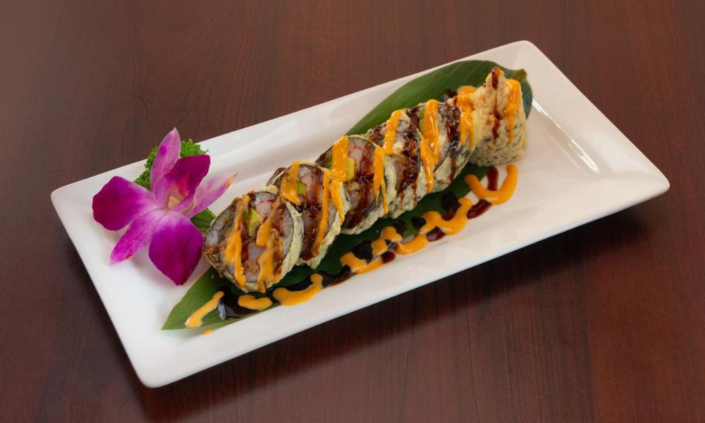 Godzilla Roll at Haru Sushi, a Japanese restaurant in Williamsburg