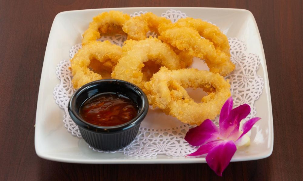 Crispy Calamari at Haru Sushi, a Japanese restaurant in Williamsburg