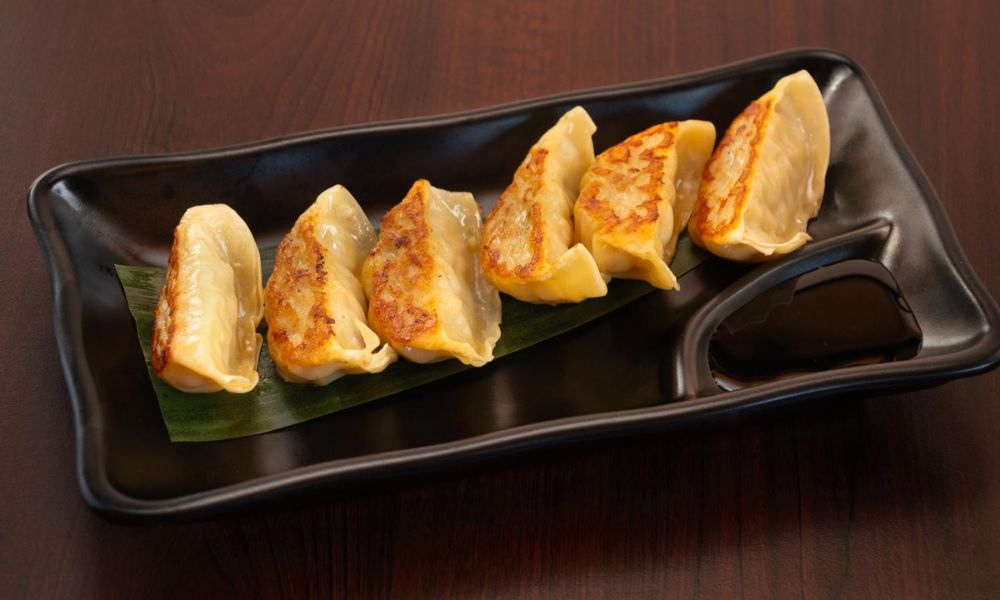 Gyoza at Haru Sushi, a Japanese restaurant in Williamsburg