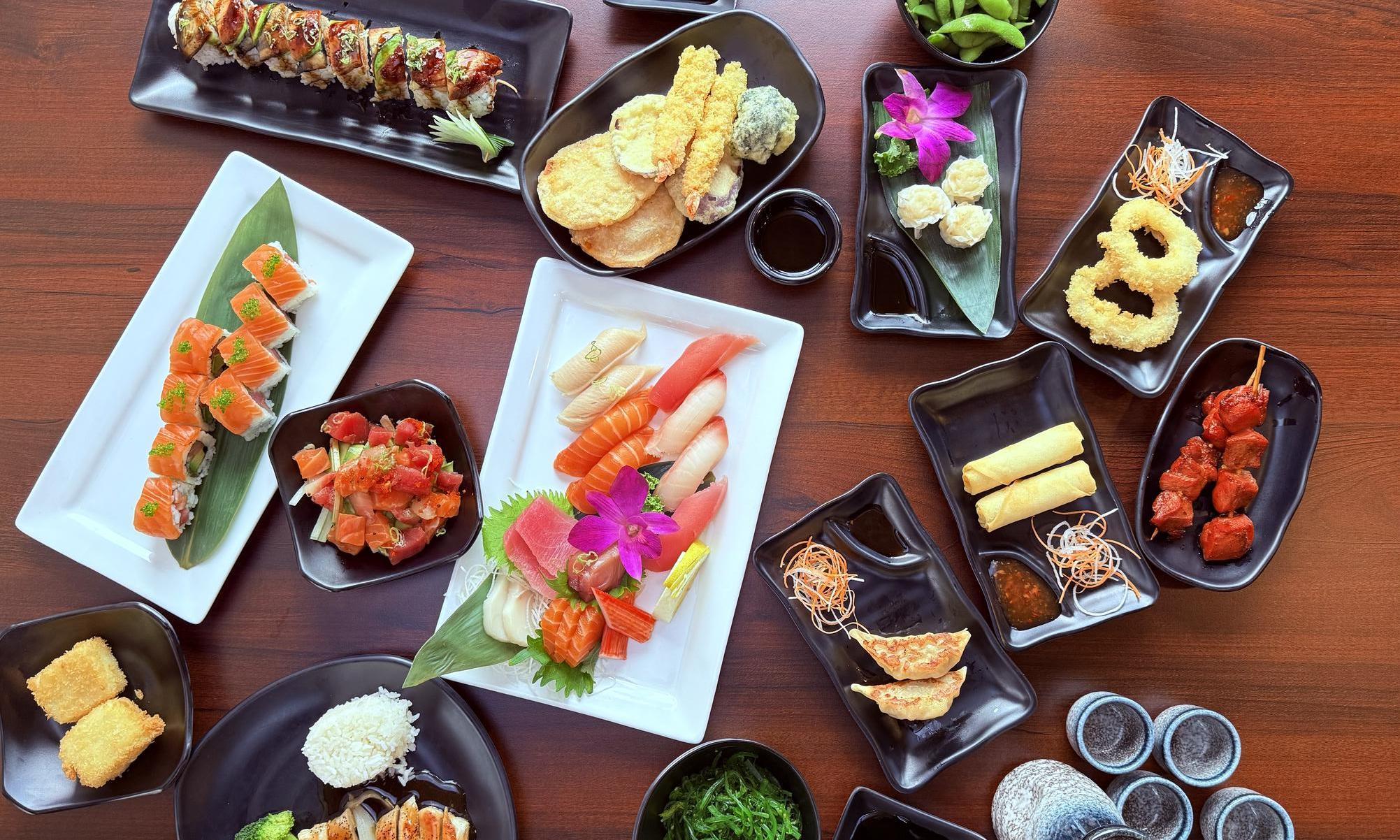 Various Japanese Foods at Haru Sushi, a Japanese restaurant in Williamsburg