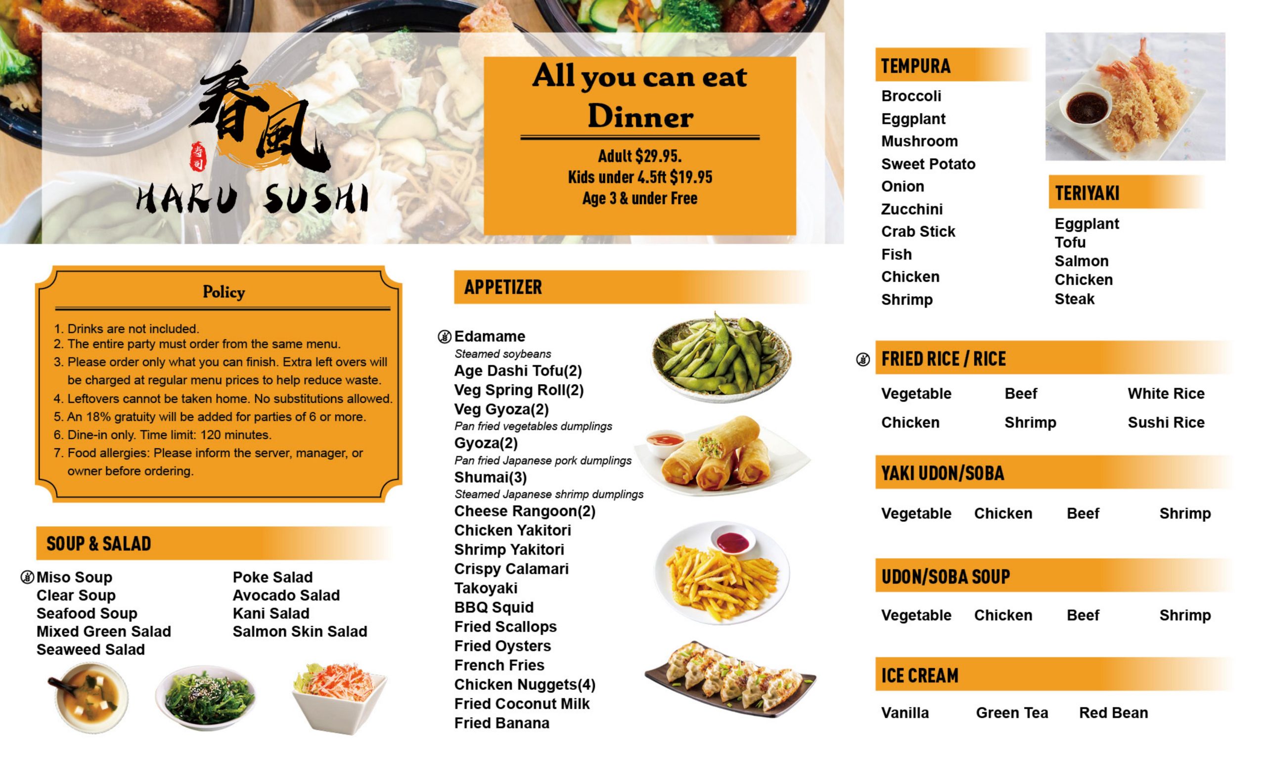 Restaurant menu 1
