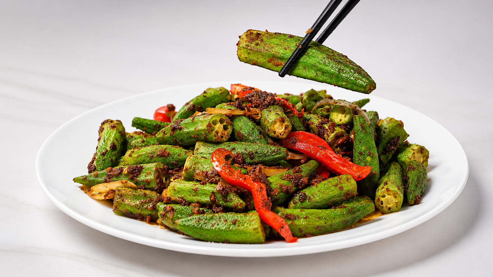 Belacan Lady Finger at Hawker CO, a Malaysian Restaurant in Las Vegas