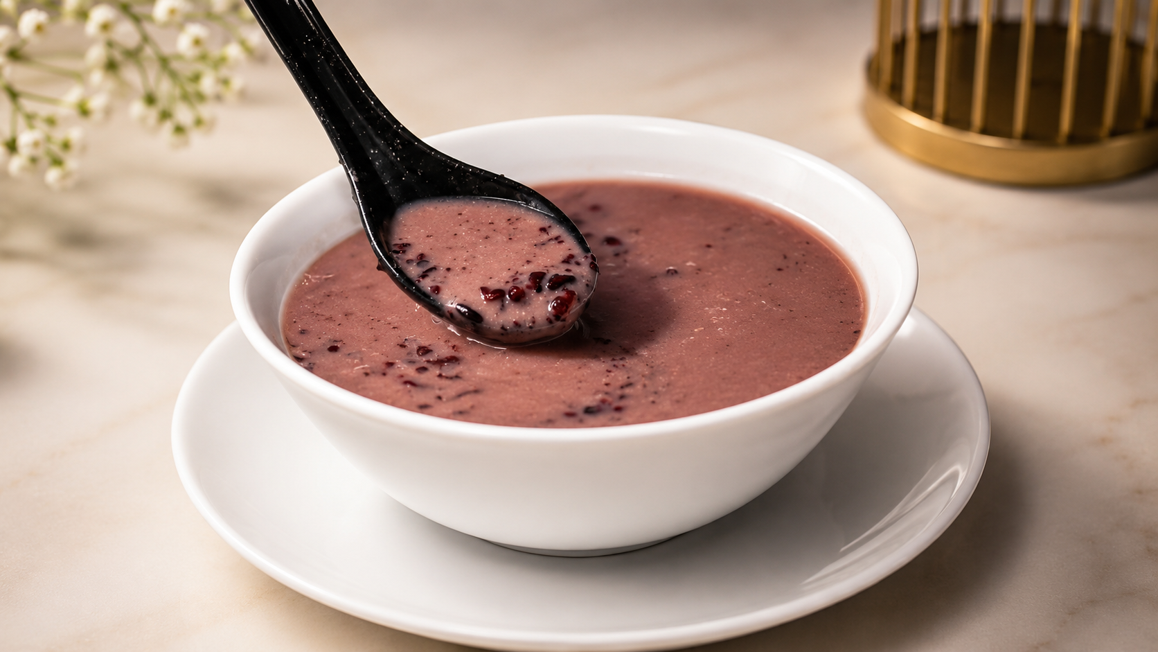 Black Rice Dessert at Hawker CO, a Malaysian Restaurant in Las Vegas