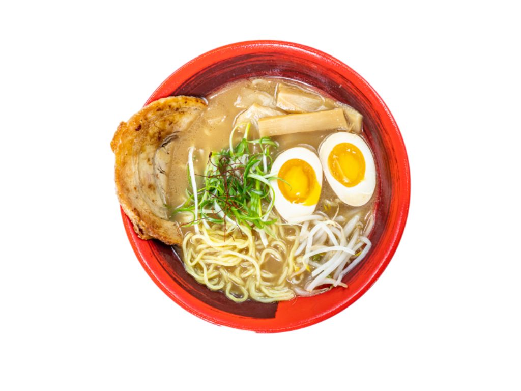Tonkotsu shoyu ramen with pork, eggs and bean sprouts at Billings Heights Hokkaido Ramen House, a Japanese restaurant in Billings