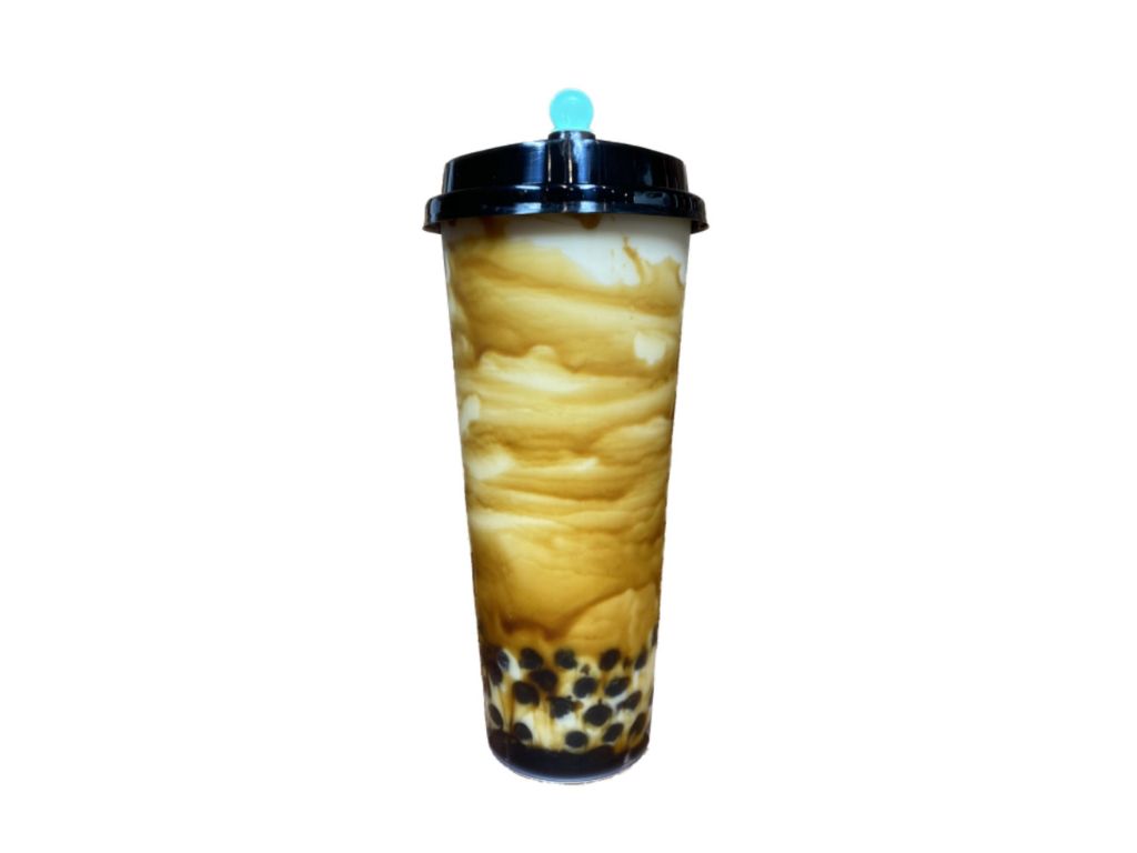 Milk tea with brown sugar caramel and tapioca pearls at Billings Heights Hokkaido Ramen House, a Japanese restaurant in Billings