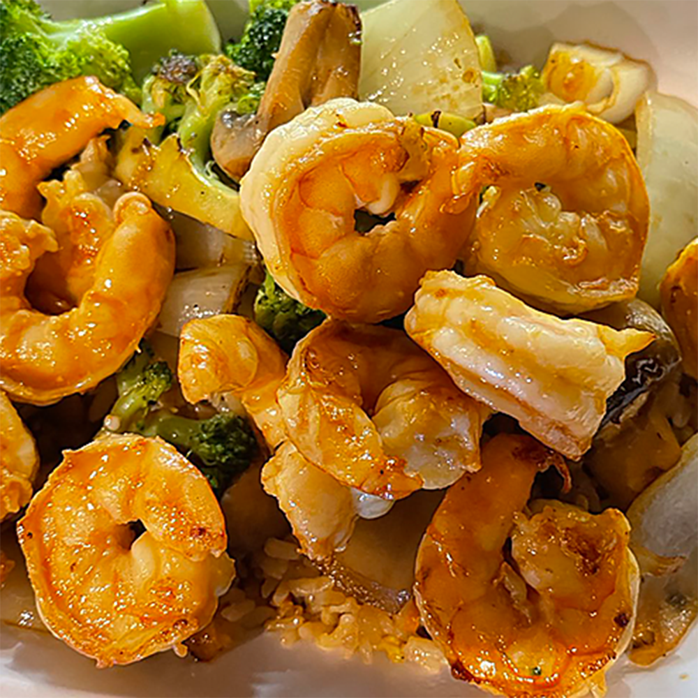 Shrimp Hibachi Bowl at Hibachi of Sakura，a Japanese Restaurant in Ocala