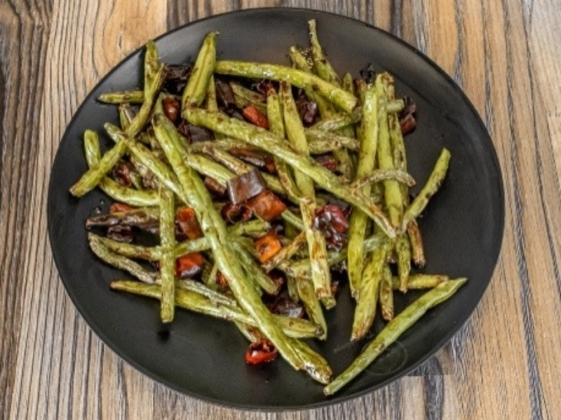 Braised String Bean at Hi! Dumplings, a Chinese Restaurant in San Diego