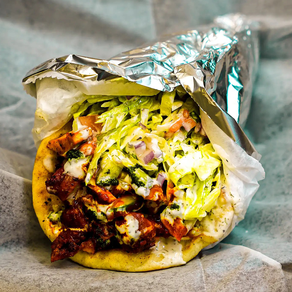 High-Eats-Halal-Restaurant-Chicken-Gyro-Columbus Chicken gyro at High Eats Halal Restaurant in Columbus