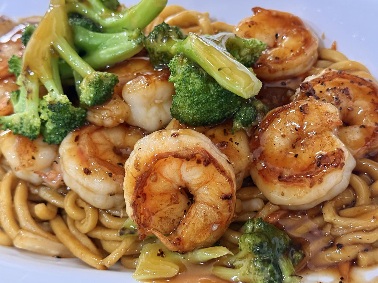 Shrimp and Broccoli Stir Fry at Hibachi Days Sushi & Boba Tea Japanese Restaurant in Belvidere