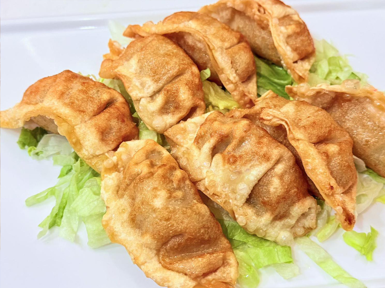 Fried Dumplings at Hibachi Days Sushi & Boba Tea Japanese Restaurant in Belvidere
