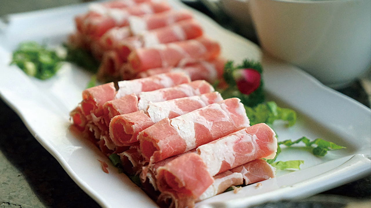 Sliced Beef Rolls at HI POT Hot Pot & BBQ Restaurant in Spring, Texas