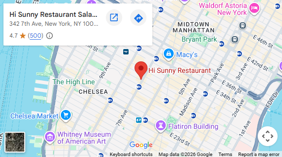 Location, 342 7th Ave, New York, NY 10001