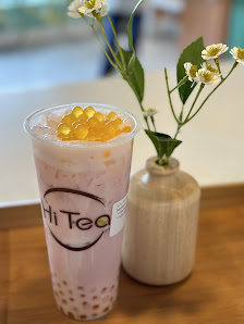 Hi-Tea-Bubble-Tea-Store-Peach-Boba-Tea-Cape-Coral Peach boba tea at Hi Tea Bubble Tea Store in Cape Coral