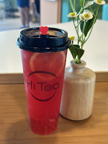 Hi-Tea-Bubble-Tea-Store-Strawberry-or-Watermelon-Iced-Tea-Cape-Coral Strawberry or watermelon iced tea at Hi Tea Bubble Tea Store in Cape Coral