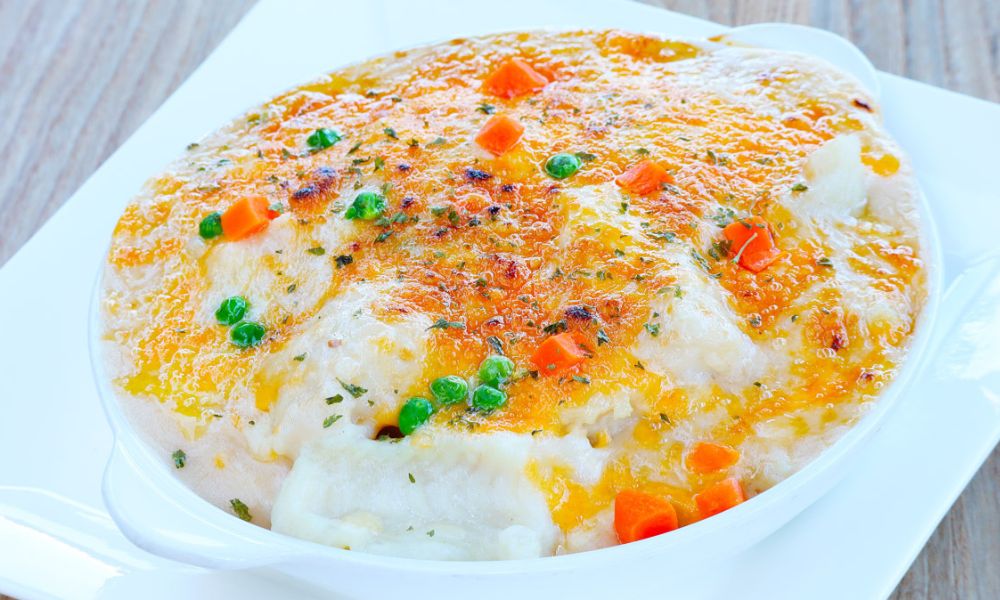 Baked tilapia fillet with rice at Hong Kong City Restaurant, a Chinese Restaurant in Alameda