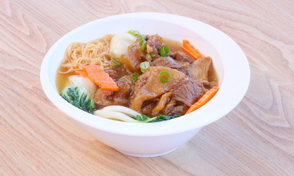 Noodle soup with stewed beef at Hong Kong City Restaurant, a Chinese Restaurant in Alameda