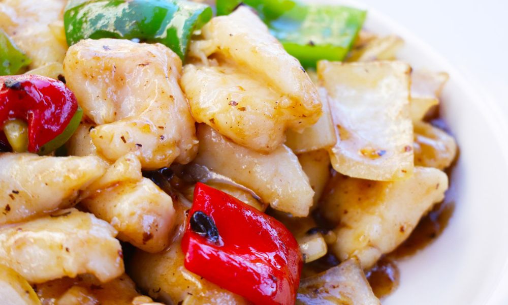 Tilapia fillet with black bean sauce at Hong Kong City Restaurant, a Chinese Restaurant in Alameda