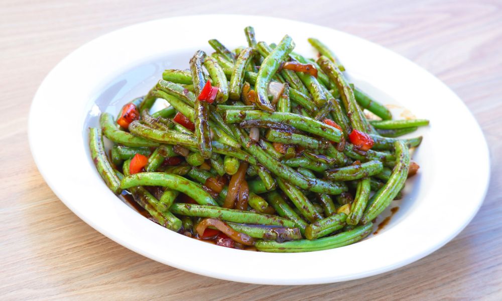 Dry-fried green beans at Hong Kong City Restaurant, a Chinese Restaurant in Alameda
