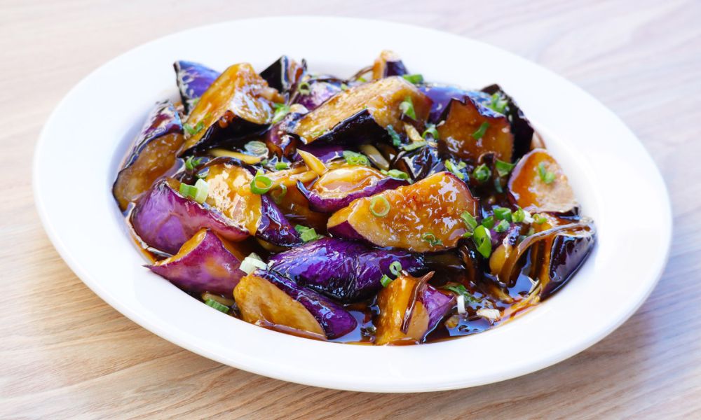 Eggplant with fish flavor at Hong Kong City Restaurant, a Chinese Restaurant in Alameda