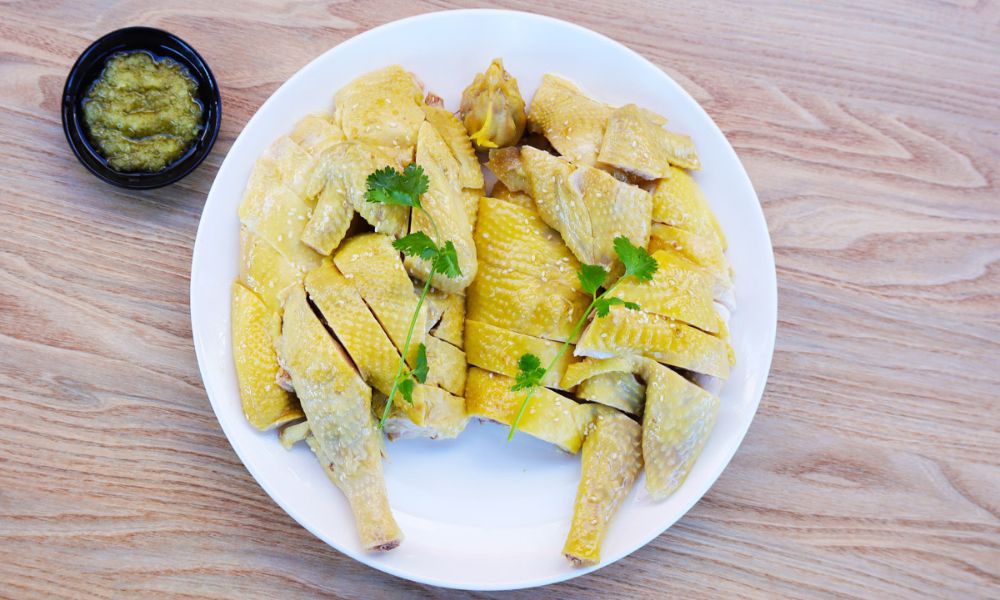 Tender free-range chicken served at Hong Kong City Restaurant, a Chinese Restaurant in Alameda