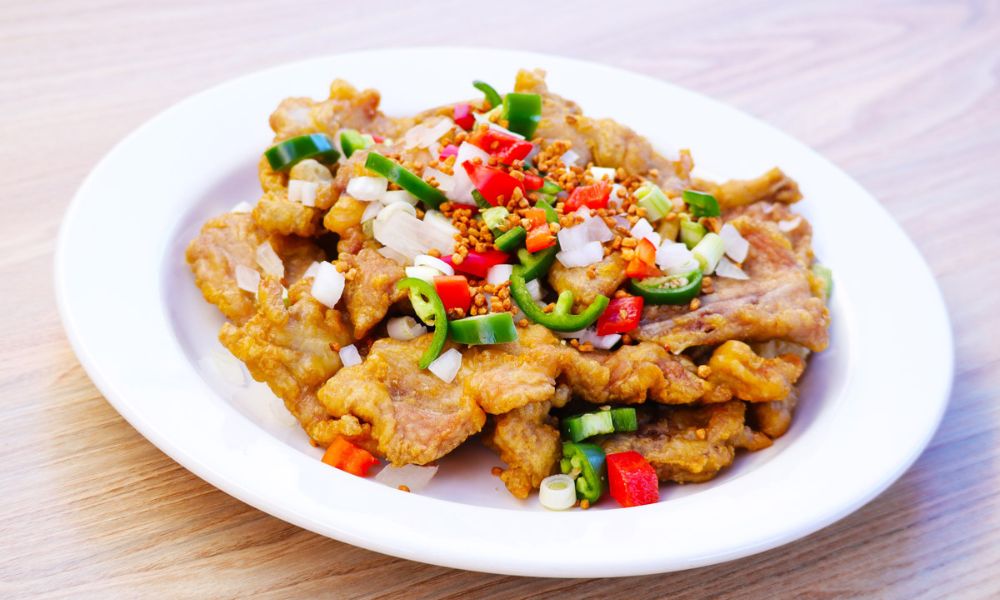 Crispy ribs with salt and pepper at Hong Kong City Restaurant, a Chinese Restaurant in Alameda