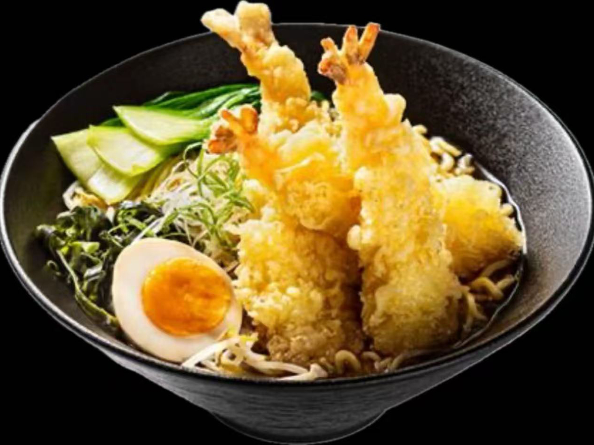 Shrimp Tempura at Hokkaido Revolving Sushi Bar，a Japanese Restaurant in Columbus