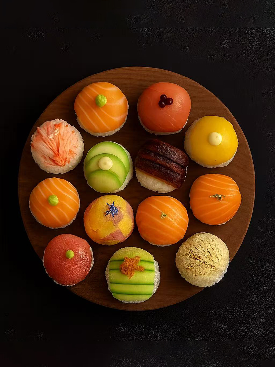 Temari Sushi at Hokkaido Revolving Sushi Bar，a Japanese Restaurant in Columbus