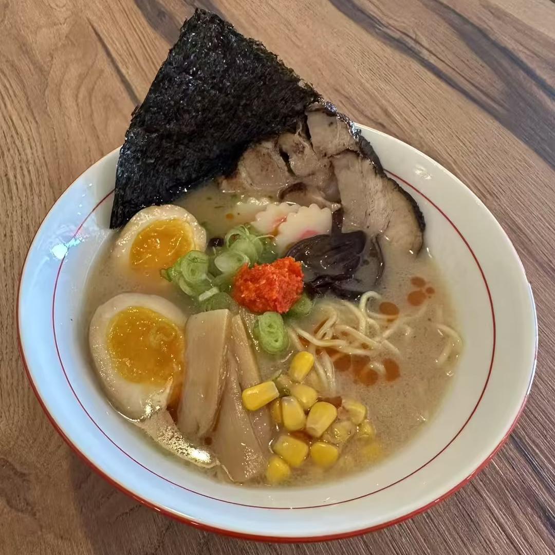 Hokkaido-Ramen-Japanese-restaurant-Hokkaido-Spicy-Ramen-Kill-Devil-Hills Hokkaido Spicy Ramen - Spicy ramen with eggs, charsiu, and veggies at Hokkaido Ramen, a Japanese restaurant in Kill Devil Hills