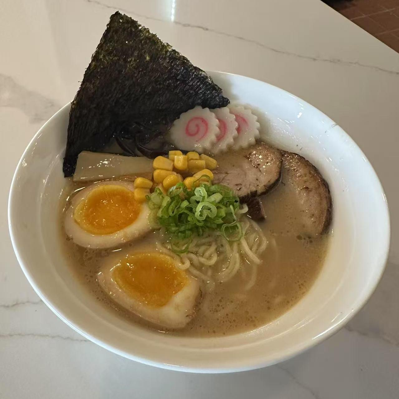 Hokkaido-Ramen-Japanese-restaurant-Hokkaido-Tonkotsu-Ramen-Kill-Devil-Hills Hokkaido Tonkotsu Ramen - Tonkotsu ramen with eggs, charsiu, and corn at Hokkaido Ramen, a Japanese restaurant in Kill Devil Hills