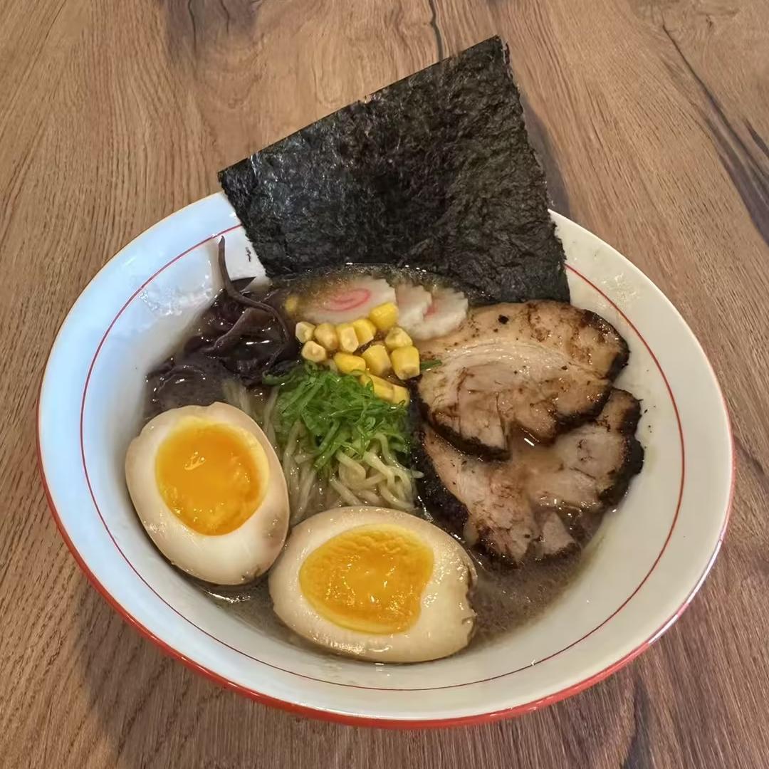 Hokkaido-Ramen-Japanese-restaurant-Shoyu-Ramen-Kill-Devil-Hills Shoyu Ramen - Soy sauce ramen with eggs, charsiu, and corn at Hokkaido Ramen, a Japanese restaurant in Kill Devil Hills