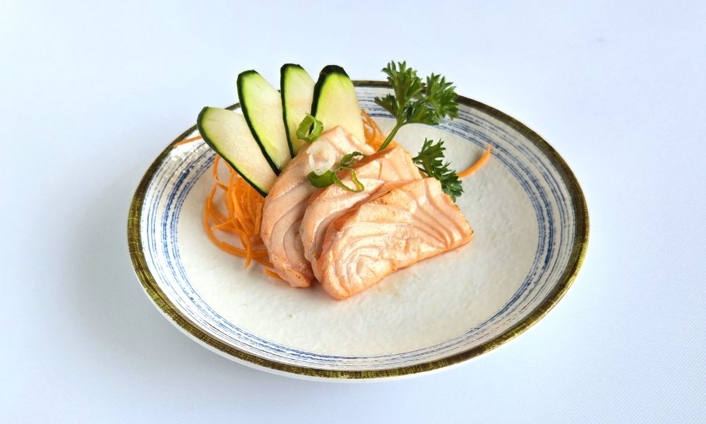 Flame Salmon Sashimi at Hokkaido Sushi, Japanese Restaurant in Grapevine