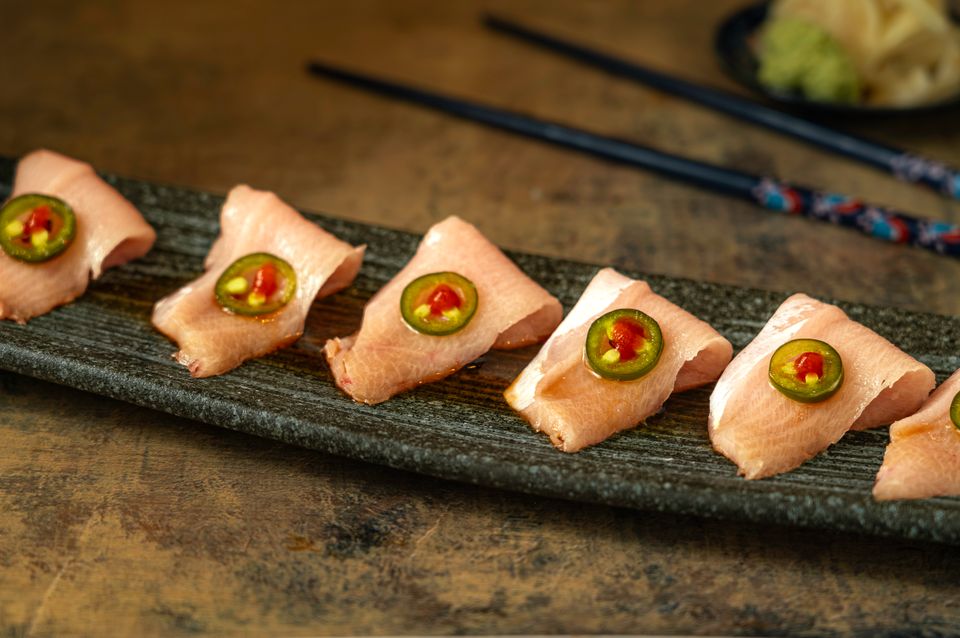 Salmon peppers at Hokkaido Sushi & Ramen, Japanese Restaurant in Portland