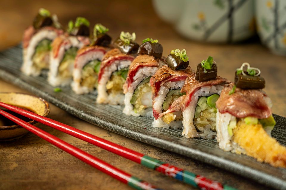 Wagyu Truffle Sushi Roll at Hokkaido Sushi & Ramen, Japanese Restaurant in Portland