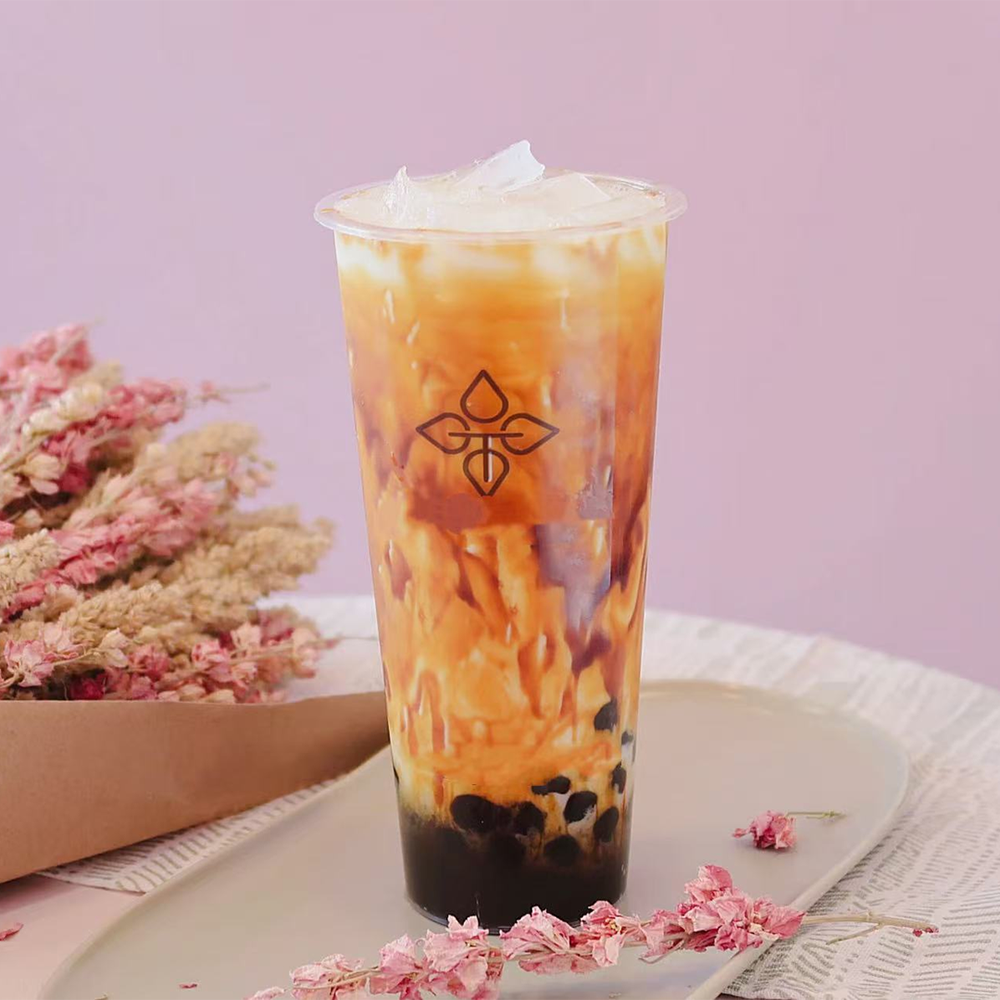 Brown sugar milk drink with tapioca pearls at Hong Jie Special Noodles & Dumplings，a Chinese Restaurant in Hurst