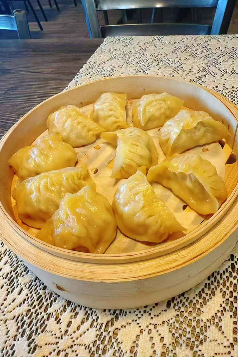 Soft - skinned dumplings with savory filling, delicate & juicy at Hong Jie Special Noodles & Dumplings，a Chinese Restaurant in Hurst