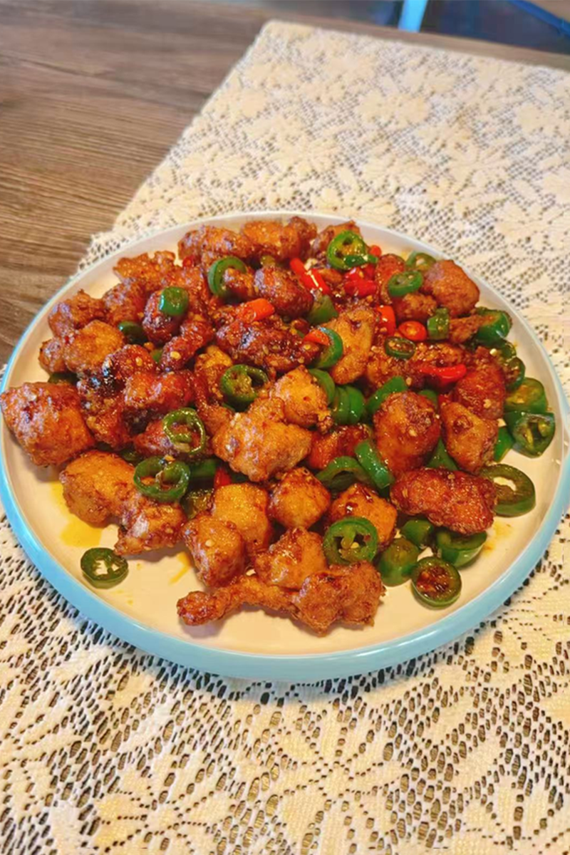 Chicken Cubes braised in beer, rich flavor, tender meat at Hong Jie Special Noodles & Dumplings，a Chinese Restaurant in Hurst