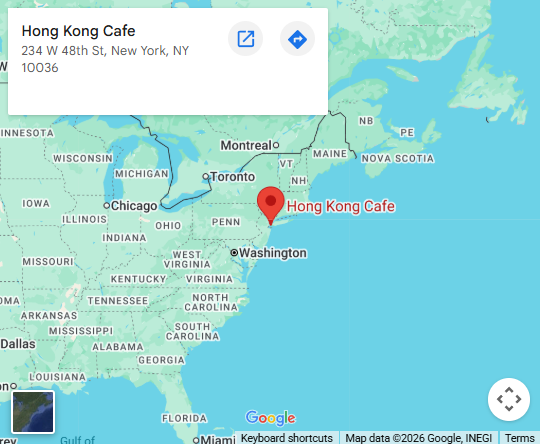 Location, 234 W 48th St, New York, NY 10036