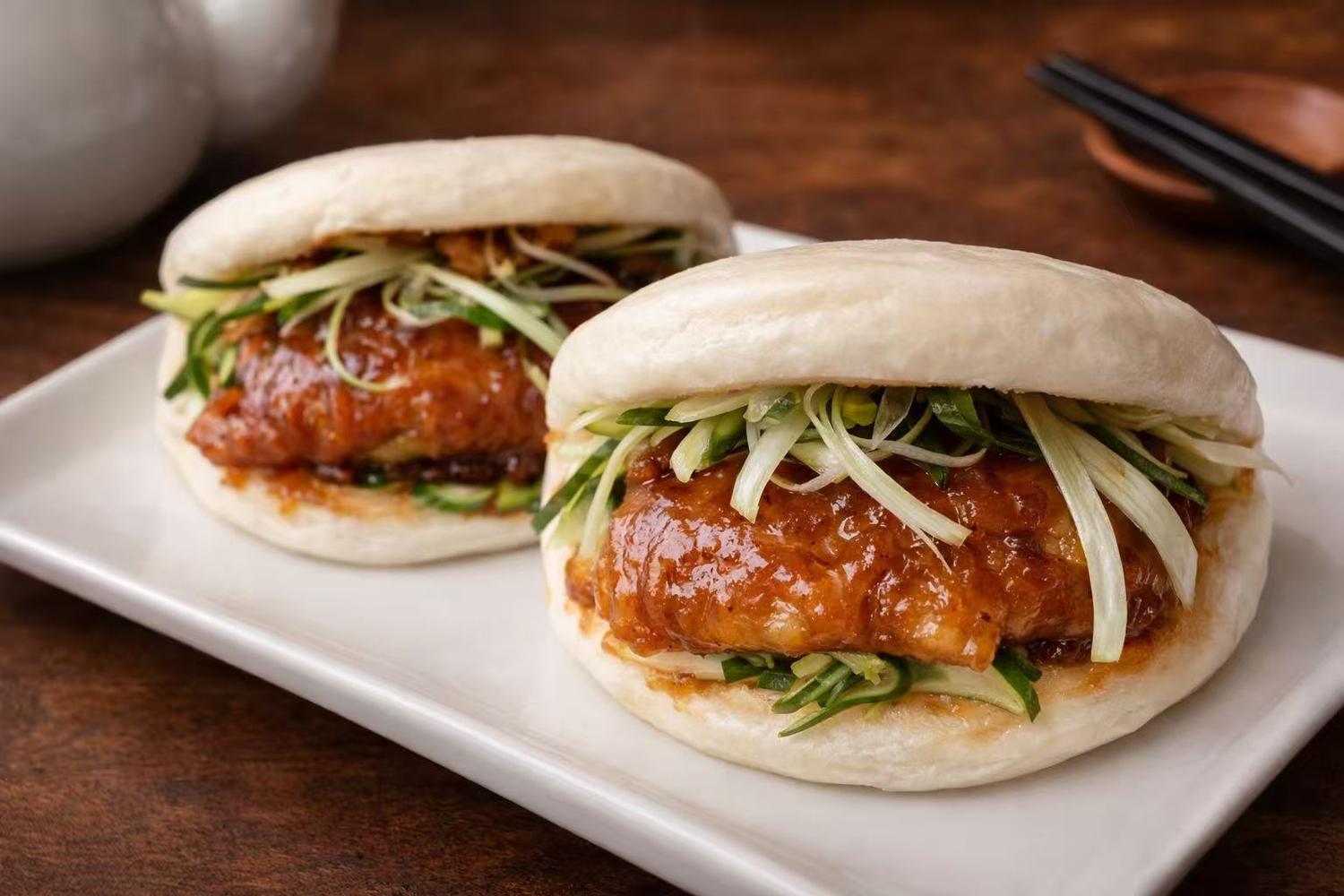 Beijing Duck Buns at Hong Kong Cafe, a Chinese Restaurant in New York