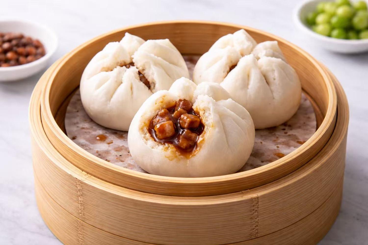 Char Siu Bao at Hong Kong Cafe, a Chinese Restaurant in New York
