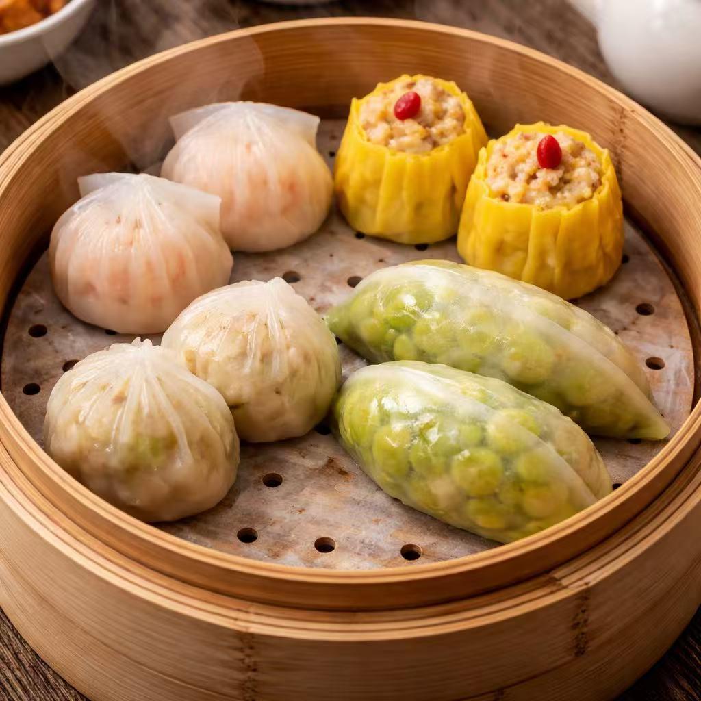 Dim Sum Platter at Hong Kong Cafe, a Chinese Restaurant in New York