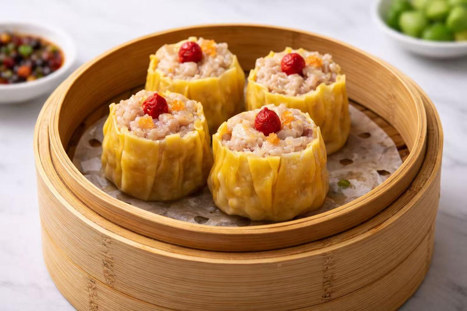 Siu Mai at Hong Kong Cafe, a Chinese Restaurant in New York