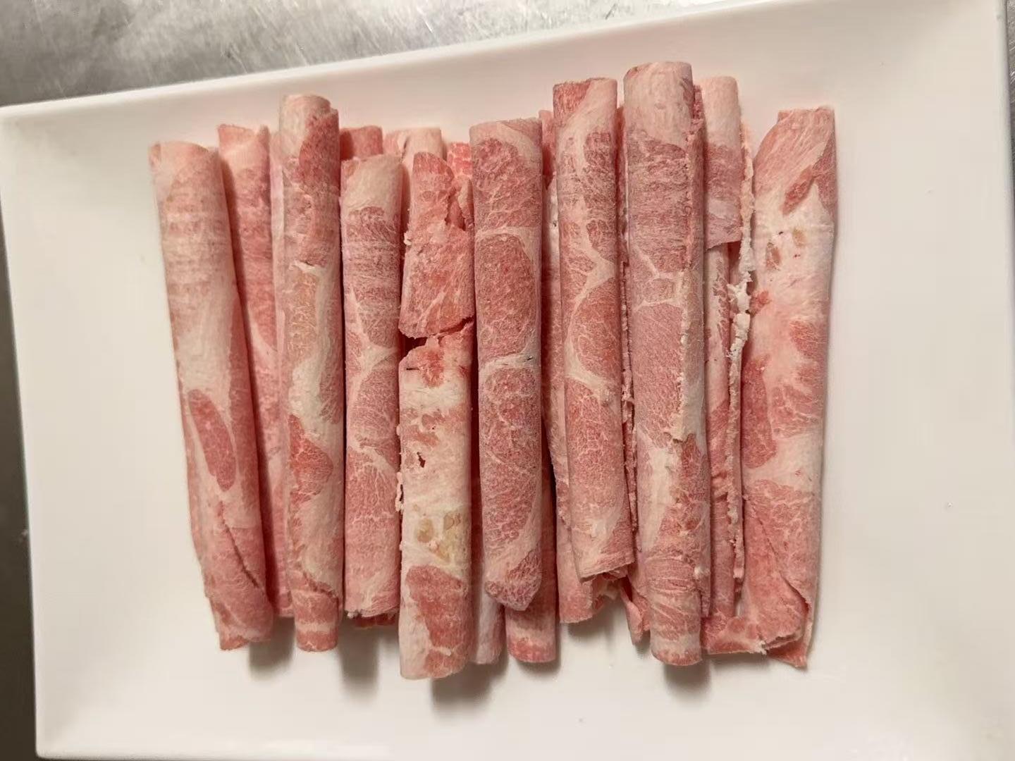 Hot-Pot-Delight-Hot-Pot-Restaurant-Thinly-Sliced-Beef-Roll-Hot-Pot-Ingredient-Roselle Thinly Sliced Beef Roll Hot Pot Ingredient - Sliced beef rolls for quick - cooking in hot pot at Hot Pot Delight, a Hot Pot Restaurant in Roselle