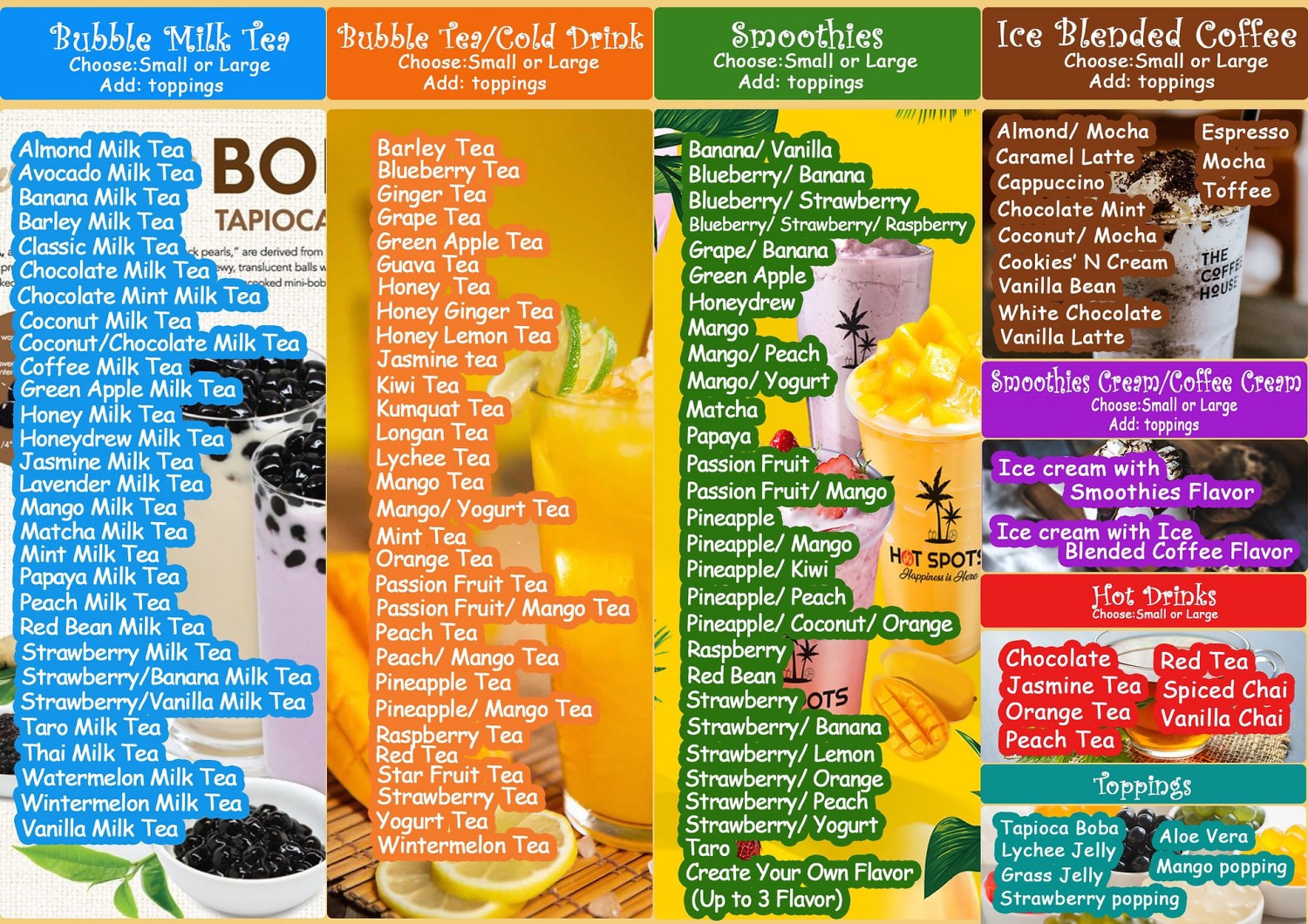Restaurant menu 1